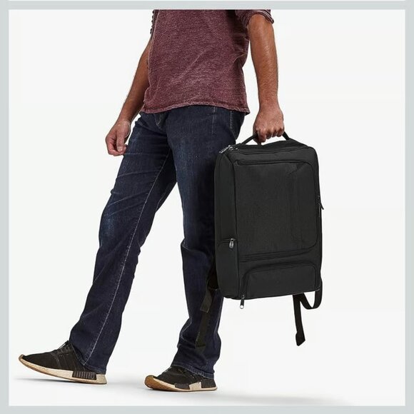 eBags Professional Slim Laptop Backpack Black Professional Weekender E229 - Picture 10 of 15